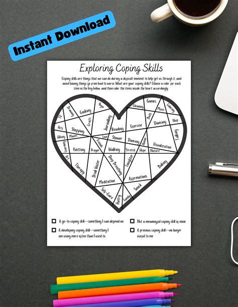Coping skills worksheets – Artofit
