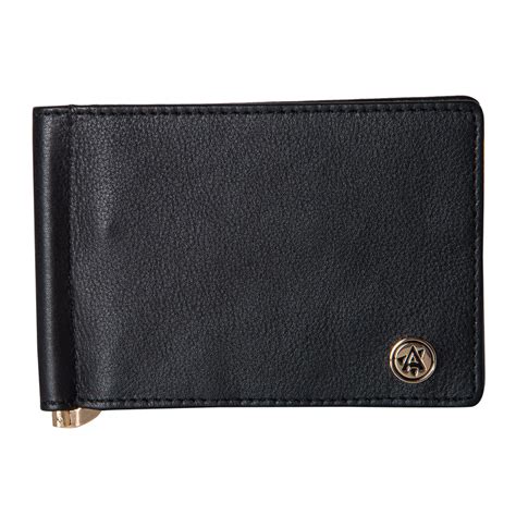 Leather Money Clip - Black