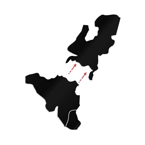 Acrylic Map - Benelux Map | wall-art.com