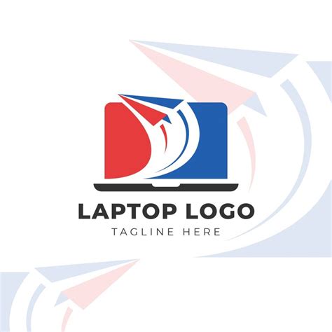 Modèle de logo d'ordinateur design plat | Vecteur Gratuite