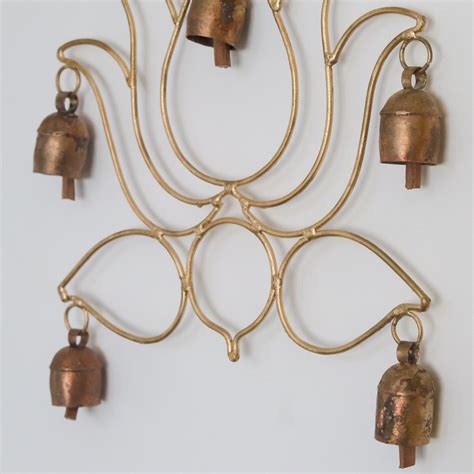 Kutch Metal Hanging Bells Lotus Shape | Nirona Gujarat Handcraft ...