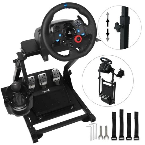 Racing Simulator Steering Wheel Stand - Logitech G29 & Thrustmaster T300RS Compatible - $65.50 ...