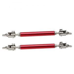 AutoTrends® 2pcs Red Small Adjustable Universal Front Rear Bumper Lip ...