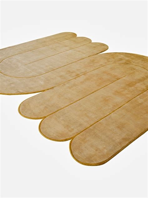 N∞ ENTWINE Yellow Handmade Luxury Carpet – 100% Botanical Silk | Hand ...