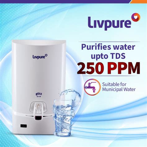 LIVPURE LIV-GLITZ 7 L UV + UF Water Purifier 4 STAGE ADVANCED ...