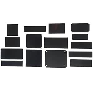 Engraving Plates Blank Anodized Aluminum Assortment 15 Piece, 3 ...