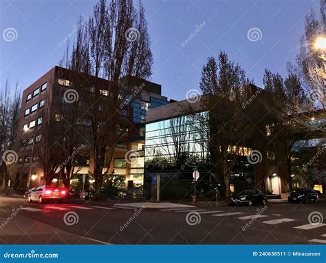 Twilight View, Good Samaritan Medical Center, Northwest Portland, Oregon Editorial Photo - Image ...