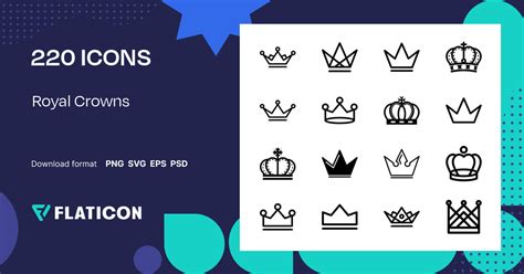 Royal Crowns Icon Pack | 220 .SVG Icons