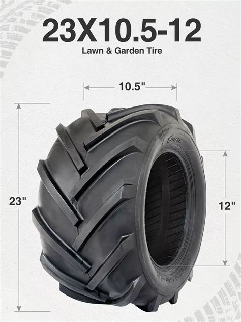 Halberd 2 23x10.5-12 Lawn Mower Tires 23x10.50x12 6PR Heavy India | Ubuy