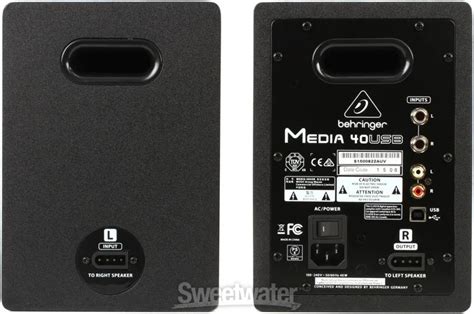 Behringer Media 40USB Powered Monitor Speaker with USB Input - Pair ...