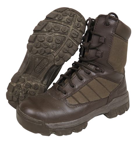 Ex-Army Brown Combat Boots (Mens) - Bates Ultra Light