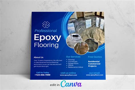 Epoxy Flyer Template, Epoxy Flooring Flyer, Epoxy Business Flyer - Etsy