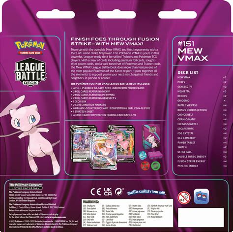 Pokémon TCG: Mew VMAX League Battle Deck – Pokemon Plug