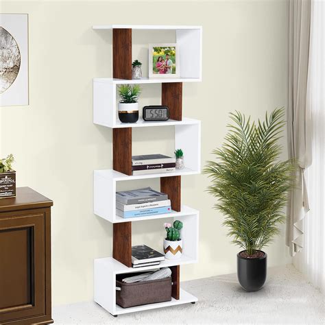 ABOUT SPACE Book Shelf - 5 ft 6 Tier Versatile Book Stand for Home ...