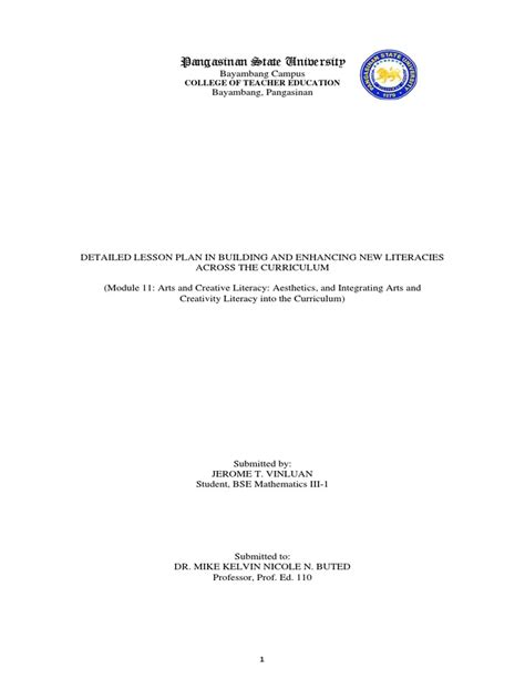 Detailed Lesson Plan Sample 的图像结果