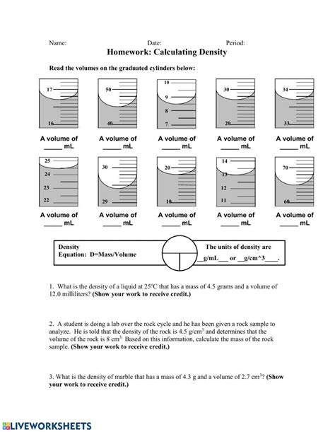 Image result for Finding Density Example