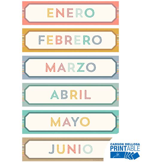 We Belong Spanish Calendar Companion Printable Bulletin Board Set