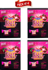 Bye-Bye Bye Bye Lychee Fruit Jelly Bolly, Pack Of 4 Lychee Jelly Candy ...