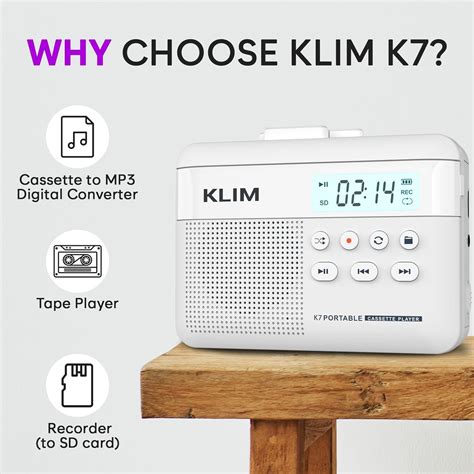 KLIM K7 Cassette Tape Player - Cassette to MP3 India | Ubuy