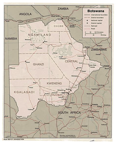 Maps of Botswana | Map Library | Maps of the World