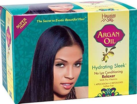 Buy Hawaiian Silky Argan Oil Hydrating Sleek No Lye Relaxer - Super (1 ...