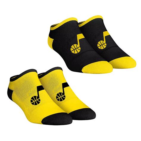 Women's Rock Em Socks Utah Jazz Core Team 2-Pack Low Cut Ankle Sock Set