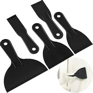 5 Pieces Plastic Putty Knife Set Flexible Paint Scrapers Tool for ...