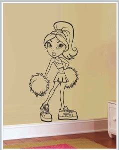 DECOR KAFE 50 cm Gloob Decal Style Barbie Wall Self Adhesive Sticker ...