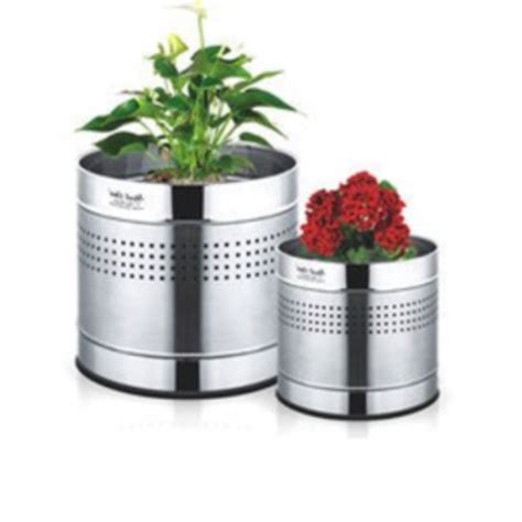 Stainless Steel Planters - Steel Plain Planter Manufacturer from New Delhi