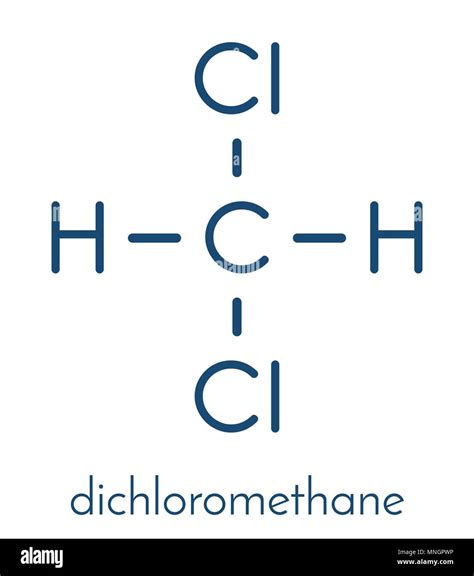 Dichloromethane Molecule Dichloromethane (DCM) Solvent Molecule.