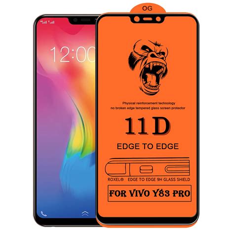 Roxel 11D Edge To Edge Gorilla Tempered Glass Compatible for Vivo Y83 ...