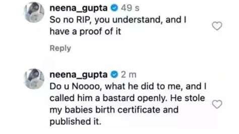 Neena Gupta slams Pritish Nandy on Anupam Kher's tribute post: "No RIP ...