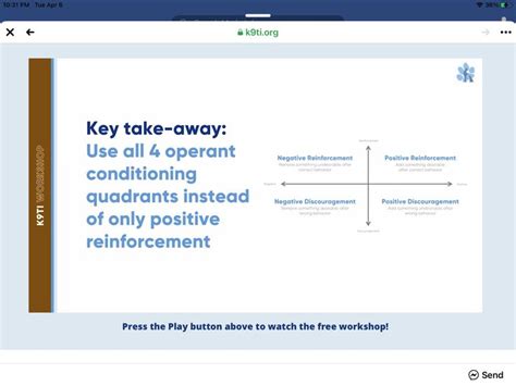 Image result for Quadrants of Operant Conditioning