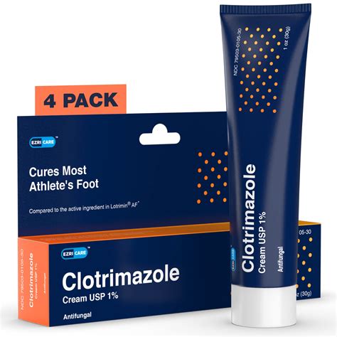 Buy EzriCare Clotrimazole Antifungal Cream 1% - Clinically Proven Anti ...