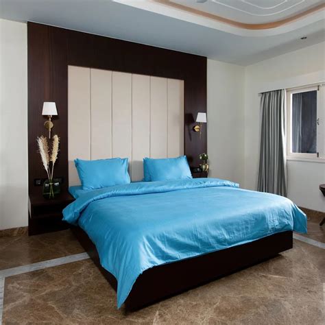 Oyvu Luxury Duvet Cover | 400TC | 100% Cotton | Heritage Blue Color ...