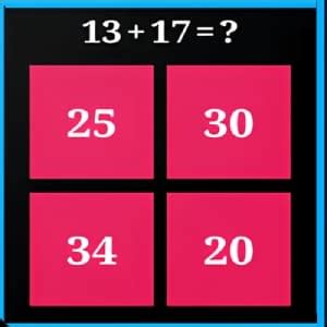 Image result for Simple Math Multiple Choice Game