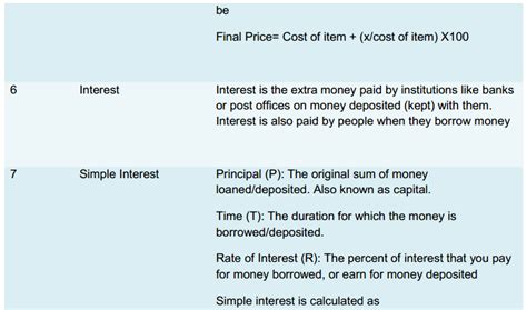 Math Formulas for Class 8 Money 的图像结果