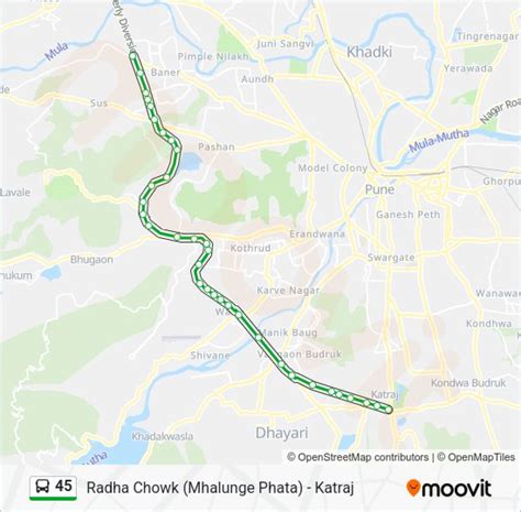 45 Route: Schedules, Stops & Maps - Radha Chowk (Mhalunge Phata) (Updated)