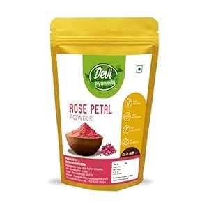 Devi Ayurveda Natural Rose Petals Powder (50 g.) (Pack of 1) : Amazon ...