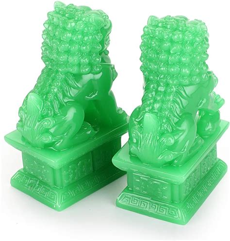 MDLUU Pair of Fu Foo Dogs, Guardian Lions, Feng Shui India | Ubuy