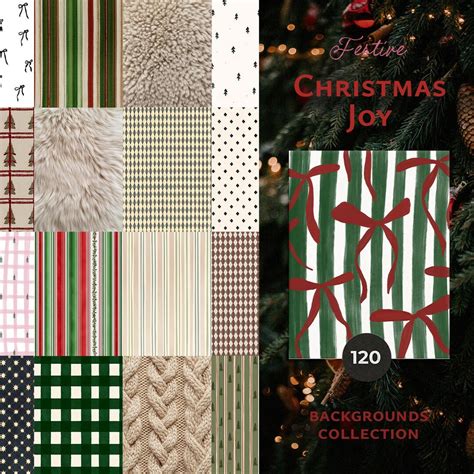 Christmas Backgrounds - Hand-drawn Christmas Clipart - Hand-painted ...
