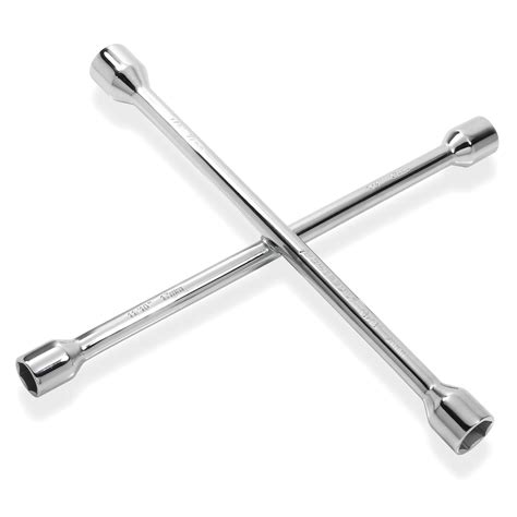Powerbuilt 14-Inch Universal Lug Wrench, Fits SAE and Metric Lug Nuts ...