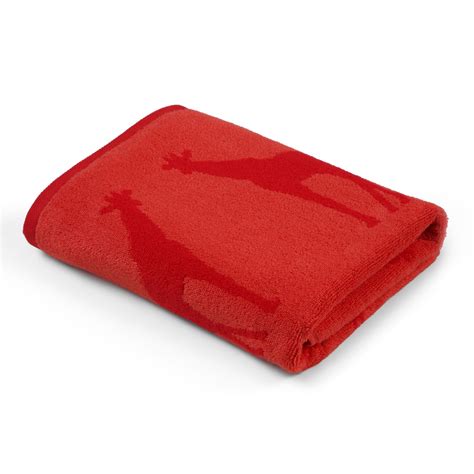 Red Giraffe Towel – Bonheur Kids