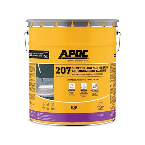 APOC® 207 Silver Guard® Non-Fibered Aluminum Roof Coating