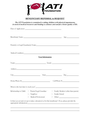 Ati Physical Therapy Referral Form - Fill Online, Printable, Fillable ...