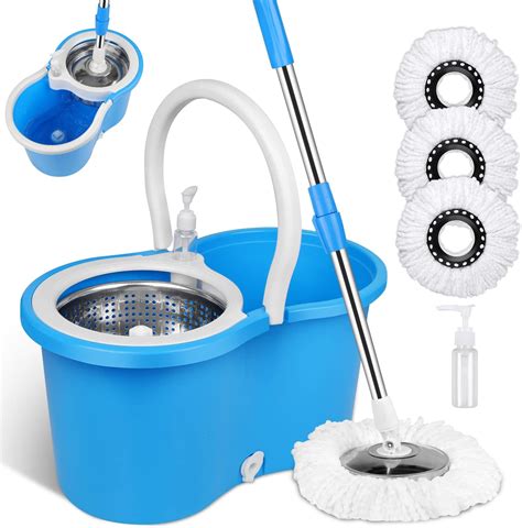Amazon.com: Spotzero by Milton Sterling Flat Mop Bucket Set − Sturdy ...