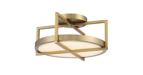 Minka Lavery 5616-695-L Boada 14" Wide LED Semi-Flush Ceiling Fixture ...