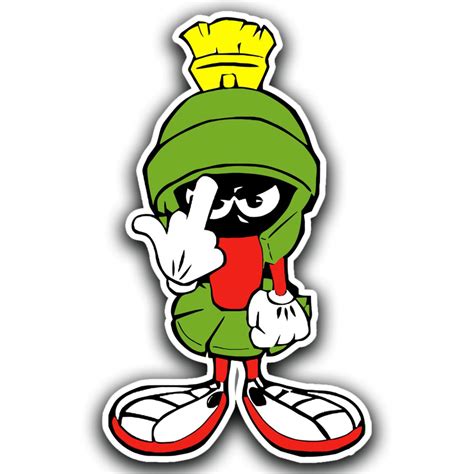 Marvin The Martian Flip Off Sticker | EstateSales.org