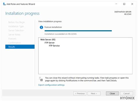 Configure the FTP Server 的图像结果