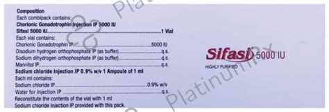Sifasi 5000IU Injection 1ml: View Uses, Side Effects, Price and ...